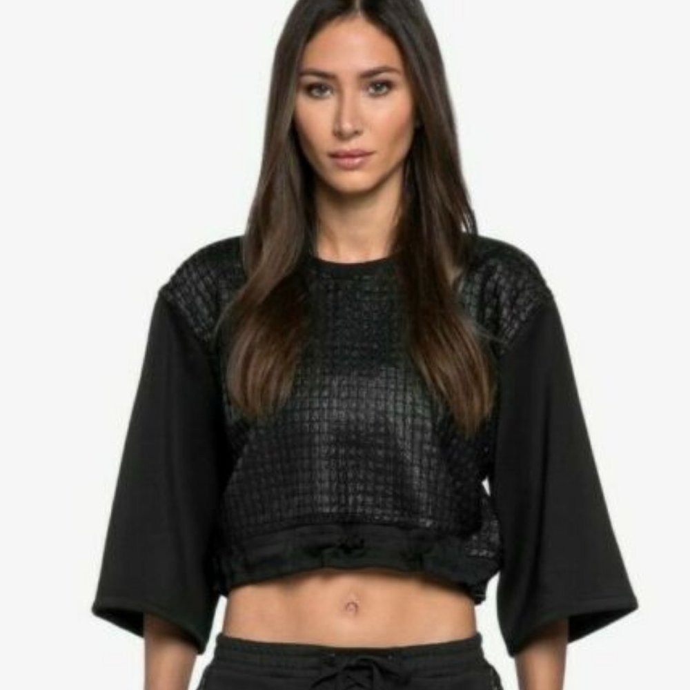 KORAL Activewear Piper Armour Crop Top Drawcord